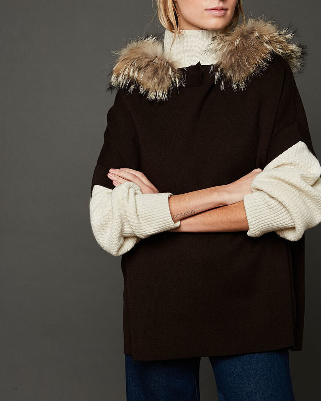 Poncho Pitifur Faume - seconde main