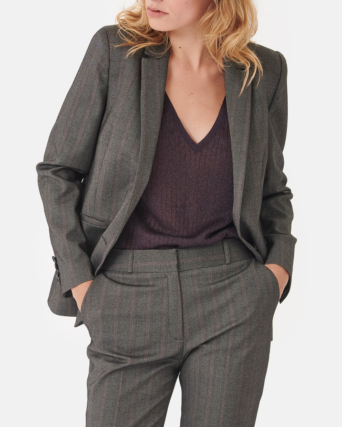 Veste Tailleur Violette Faume - seconde main