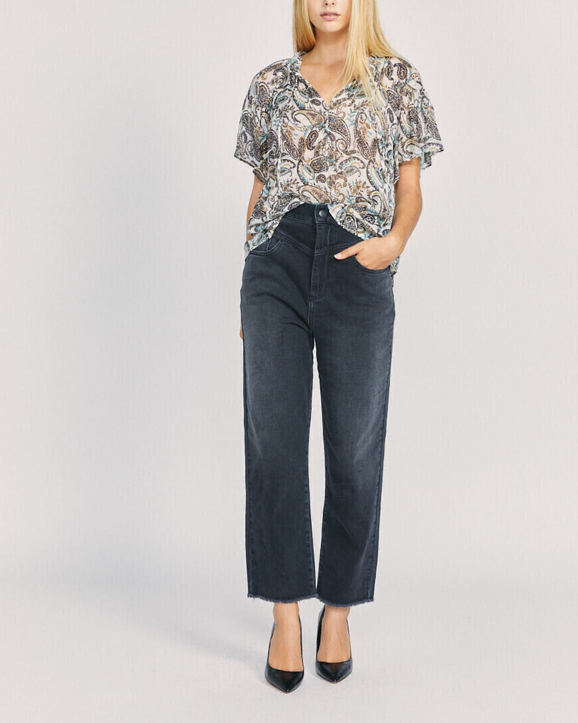 Blouse Blanche Faume - seconde main