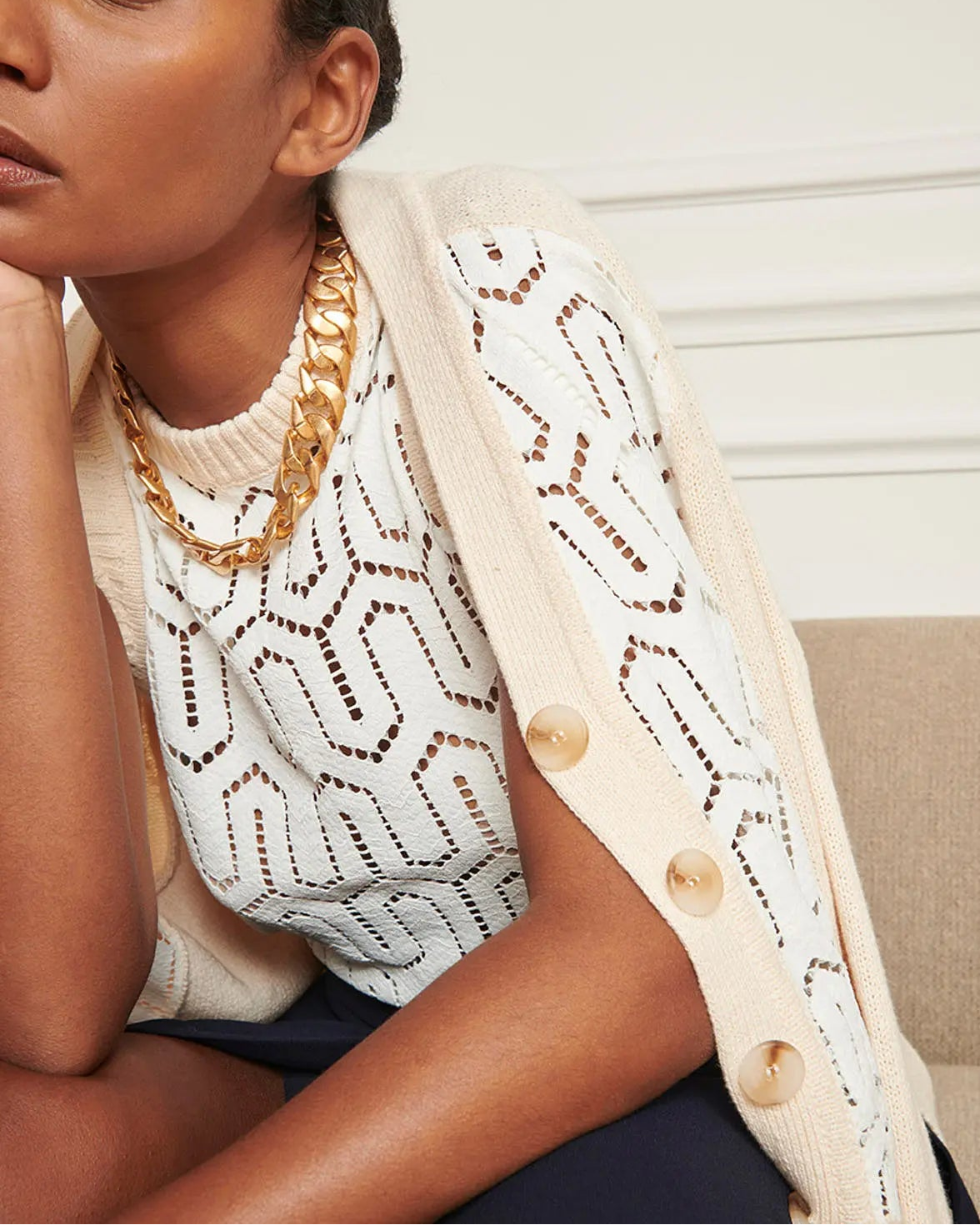 Gilet Gaia Faume - seconde main