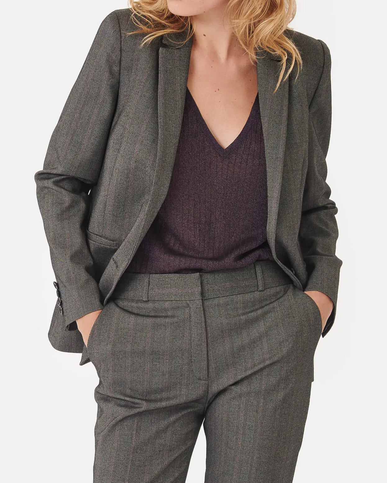 Veste Tailleur Violette Faume - seconde main