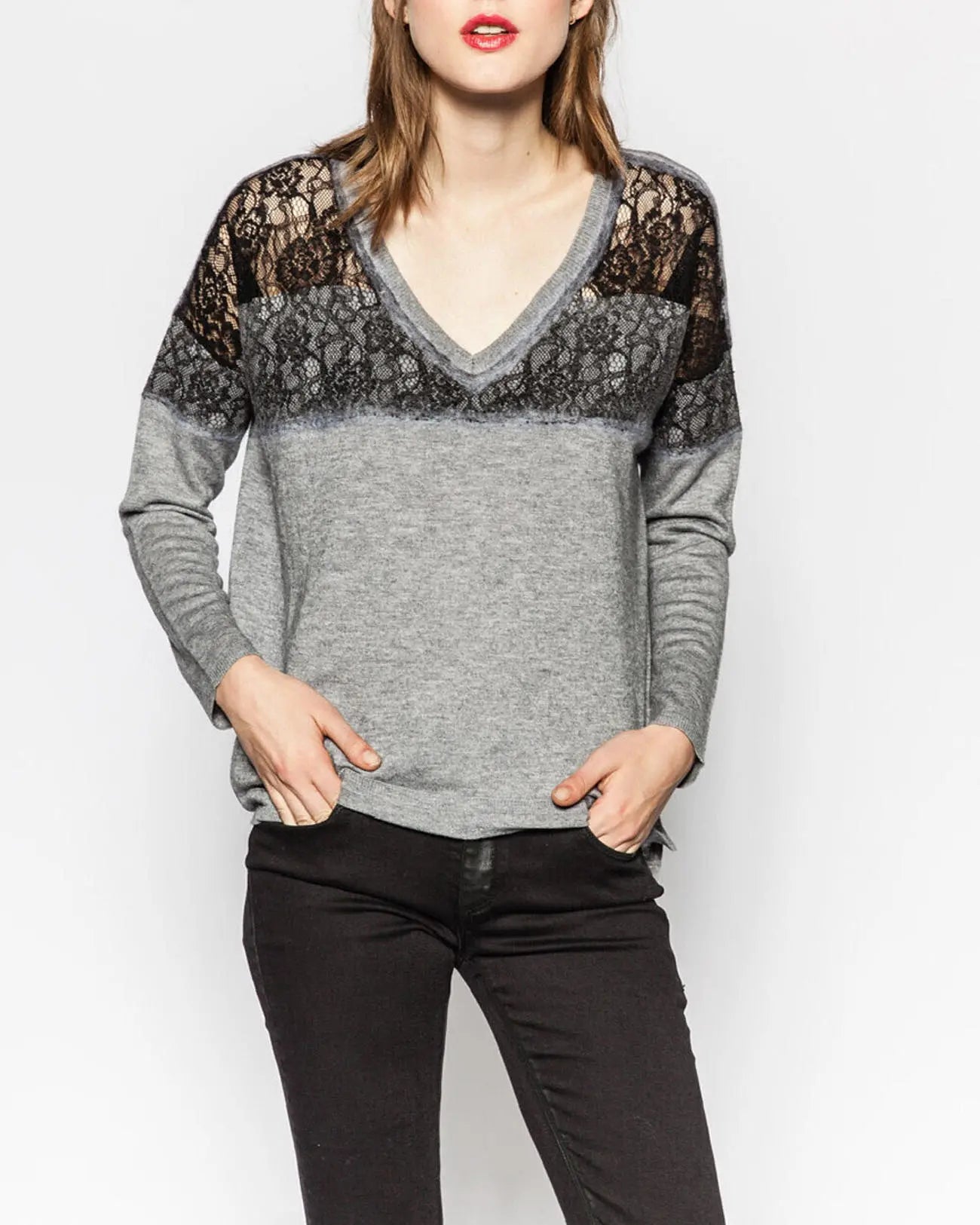 Pull Pepita Faume - seconde main